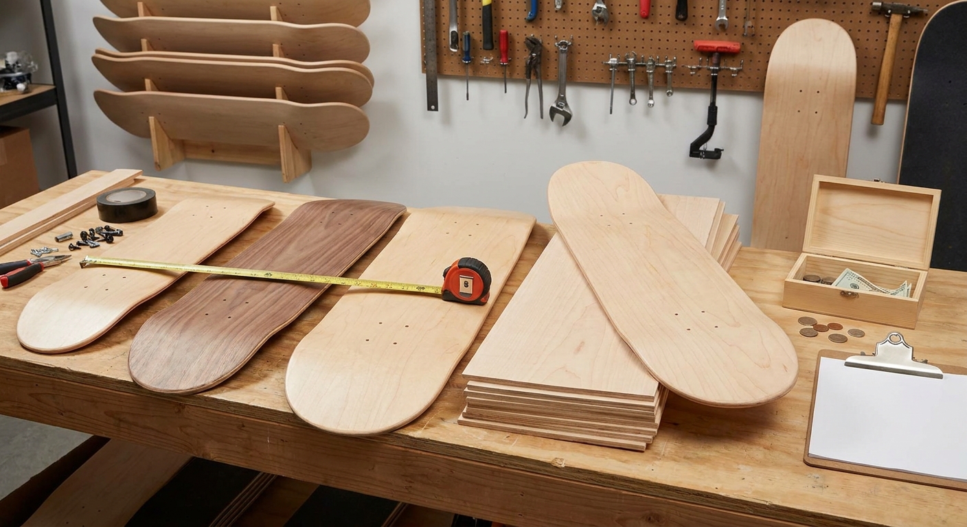 skateboard deck sizing